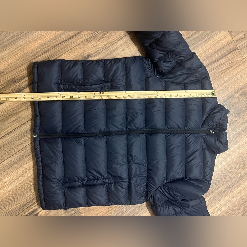 Abercrombie & Fitch Packable Down Puffer Jacket Unisex M Navy Water-Resistant - Picture 10 of 11